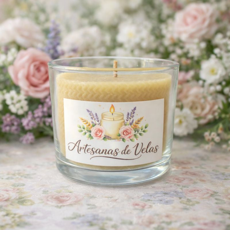 Vela de Cera de Abeja Natural Artesanal 20 CL