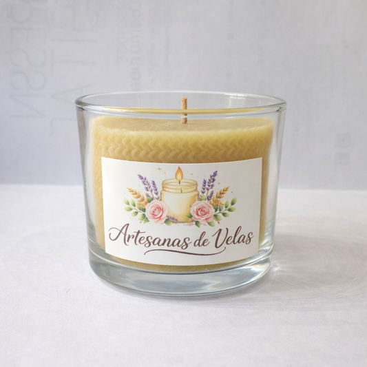 Vela de Cera de Abeja Natural Artesanal 20 CL